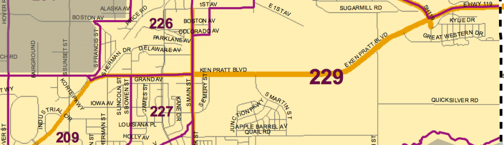 Precinct map - SE Longmont district